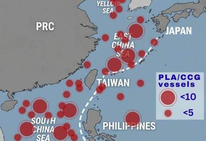 吳釗燮：共艦逾百艘部署第一島鏈　中國破壞區域現狀