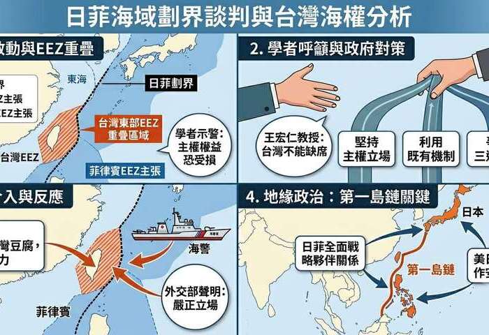 日菲啟動海域劃界談判　學者籲台灣爭取參與三邊協商