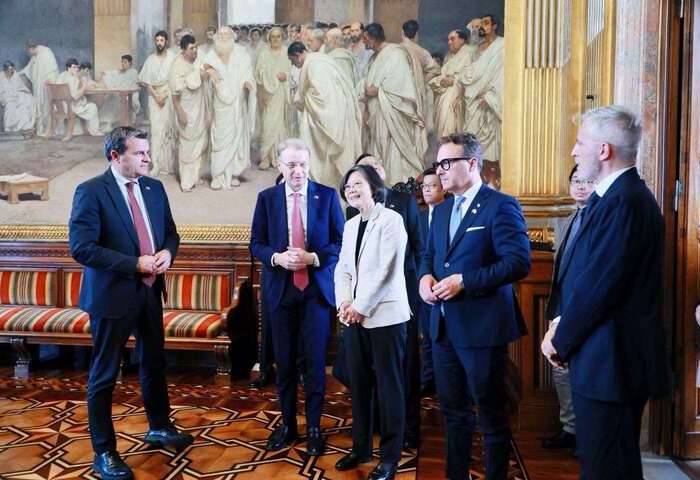 走進義大利參議院　蔡英文：台義交流一步步深化