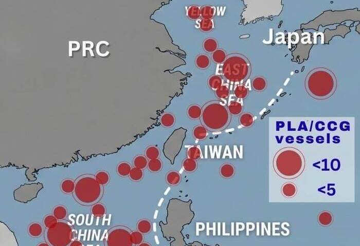 吳釗燮：中國沿第一島鏈部署逾110艘船艦　創歷史新高