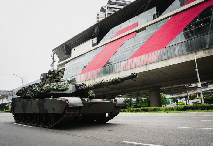 聯合防禦操演　M1A2T行駛桃園領航南橋破除過重疑慮