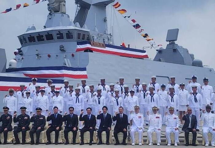 丹江艦成軍　賴總統：12艘沱江級軍艦年底前成軍