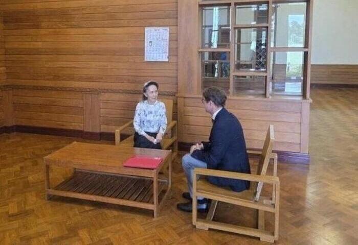 翁山蘇姬會紅十字代表　遭罷黜後首度公開見外賓