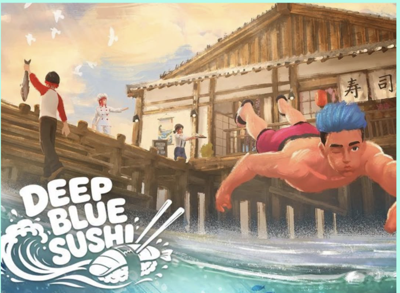 壽司店開到海底去　《Deep Blue Sushi》5人合作潛水抓食材忙翻天