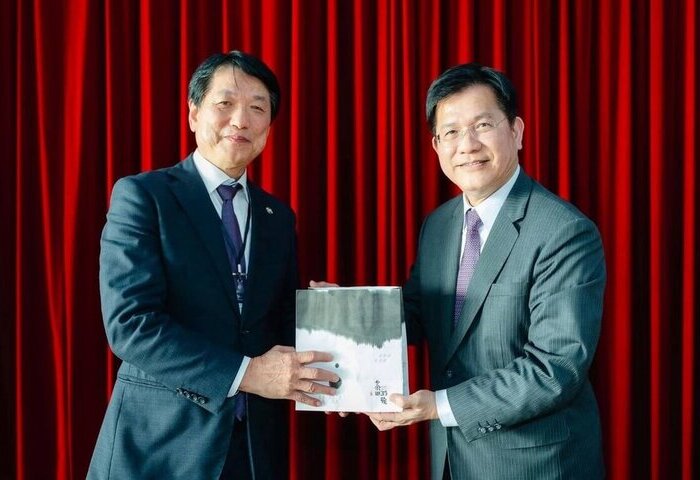林佳龍接見日總新任總會長　讚台日關係更上層樓