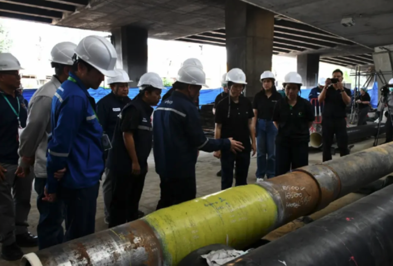 曼谷漏油管線更換14公尺　能源部估1個月後恢復